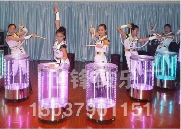 透明七彩LED水鼓