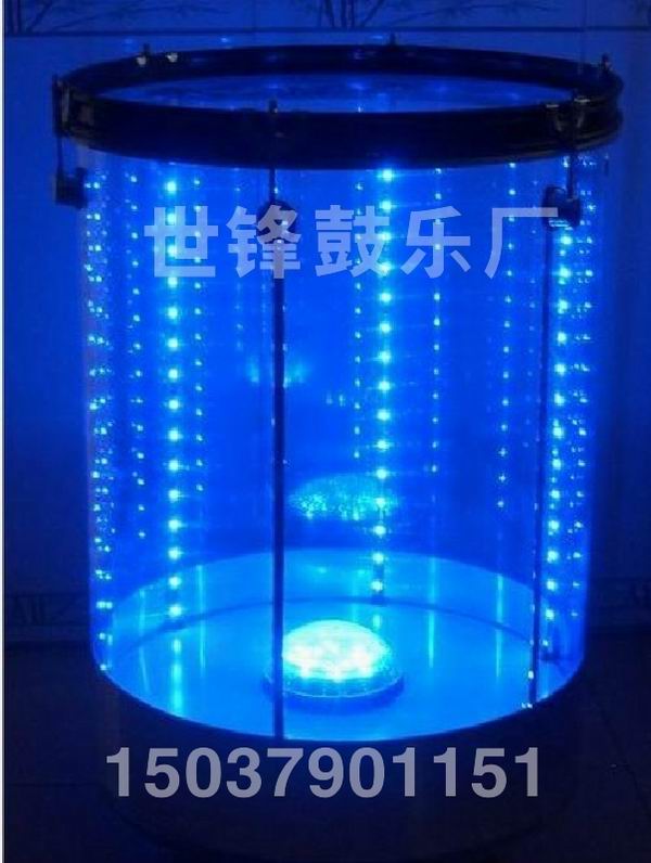 透明七彩LED水鼓